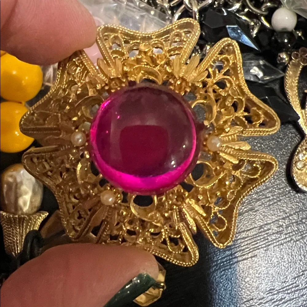 Gallon Bag Lot of Craft Jewelry Some Wearable - Picture 5 of 17